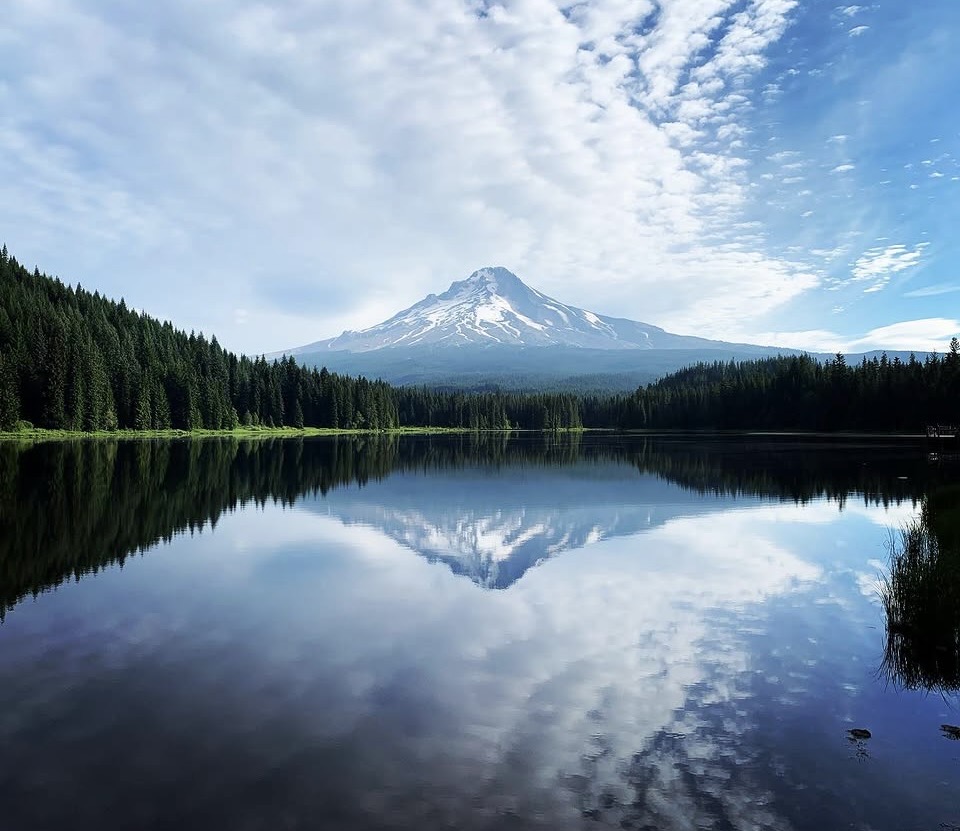 Mt. Shasta reflection in lake